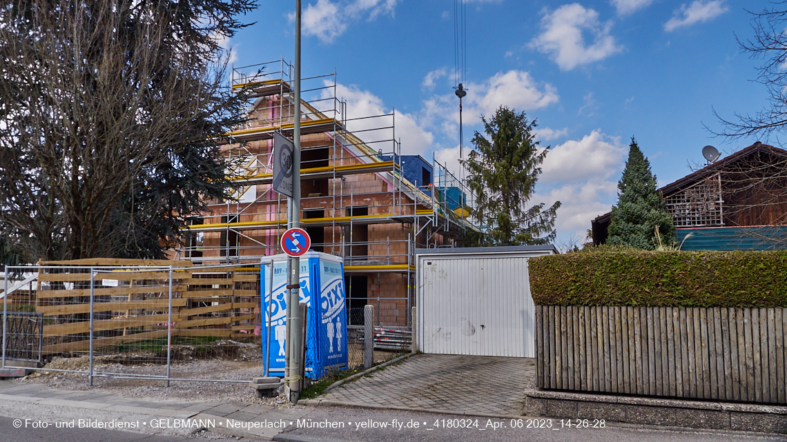 06.04.2023 - Baustelle Niederalmstraße 16 in Neuperlach